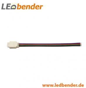 LED Adapter mit Verbindungskabel Controller / offenes Kabelende RGB 10mm