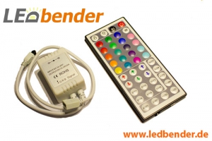LED RGB Controller mit Infrarot-Fernbedienung 44 Tasten 12/24V