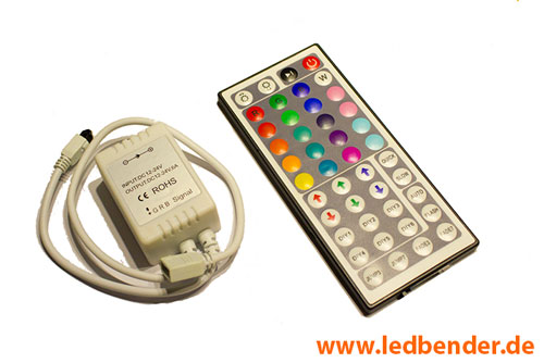 44 Tasten RGBW Controller 6A IR Fernbedienung LED Streifen Band Stripe 12V 24V 