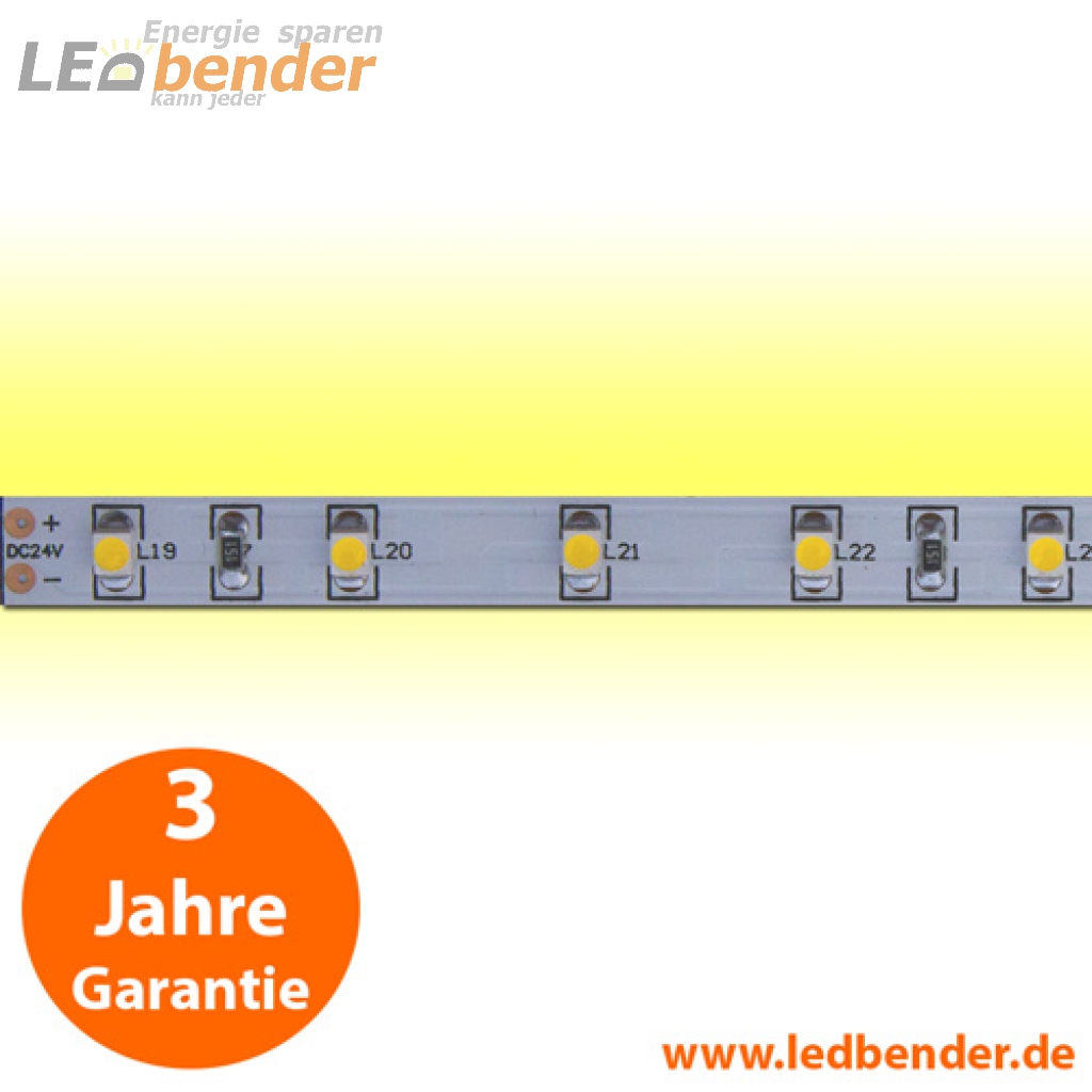 Flexibler LED Strip 24V 4,8W IP65 gelb