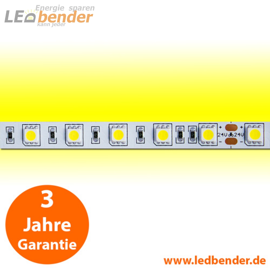 Flexibler LED Strip 12V 14,4W IP68 gelb