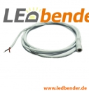 LED Anschlusskabel 150cm mit DC-Buchse / offene Kabelenden weiß